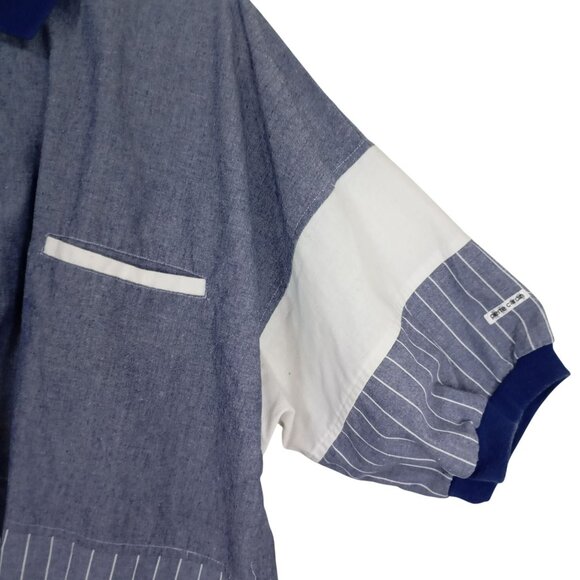 Pierre Cardin Polo Shirt Retro Style Striped Colorblock Short Sleeve Mens Size X - Picture 7 of 13